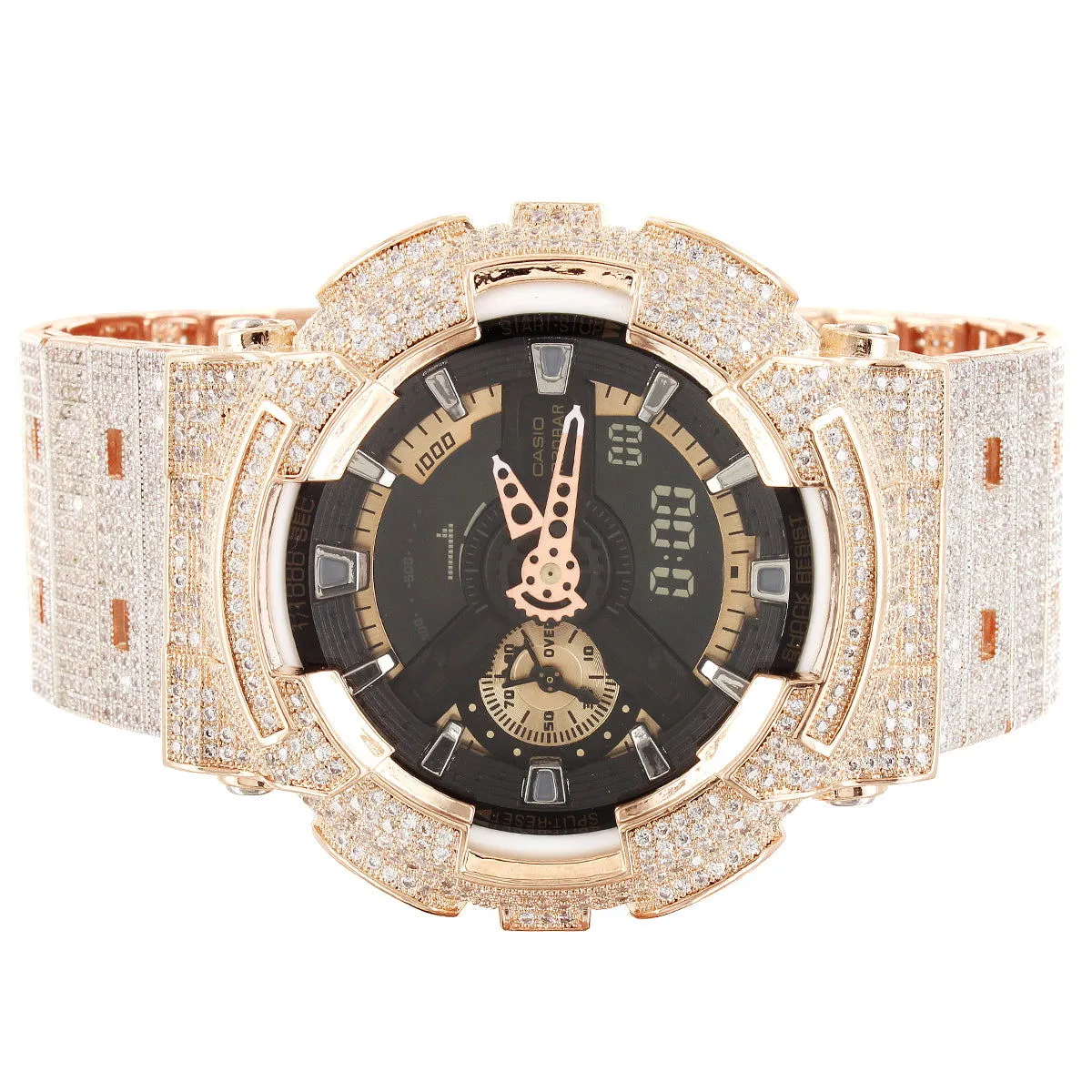 Men's G-Shock GA110RG Custom Band Bezel Rose Gold Watch sold by Master Of Bling product image thumbnail 2