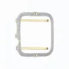 Sterling Silver Apple Watch Bezel 42mm Series 1 14k Gold Finish Bling Simulated Diamonds sold by Master Of Bling