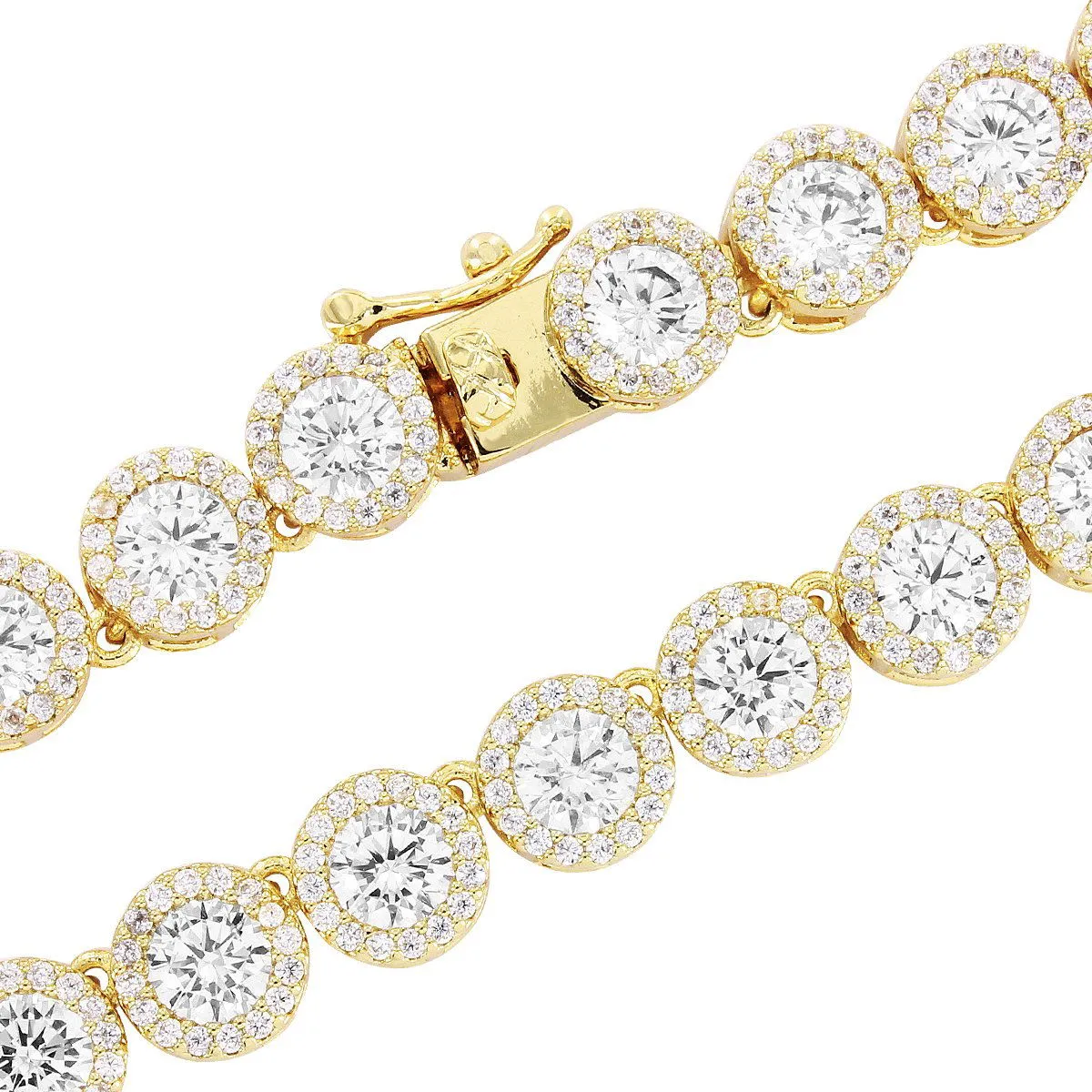 New Solitaire Round Links Custom Tennis Necklace sold by Master Of Bling product image thumbnail 2