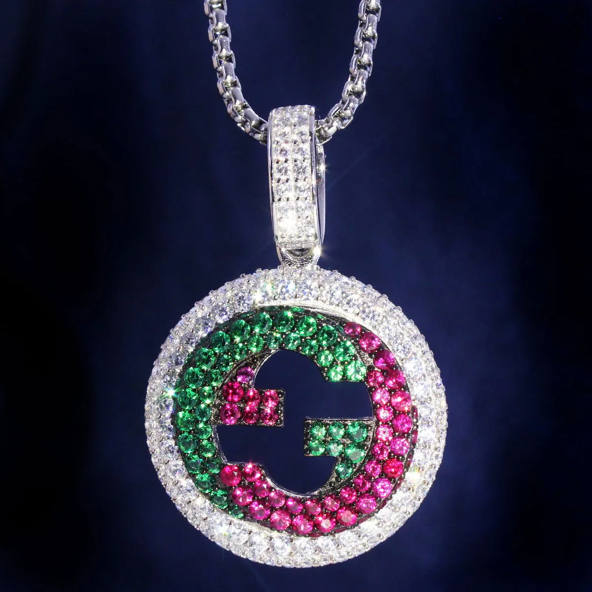 Men's Sterling Silver Lil Pump Rapper Designer Pendant. sold by Master Of Bling