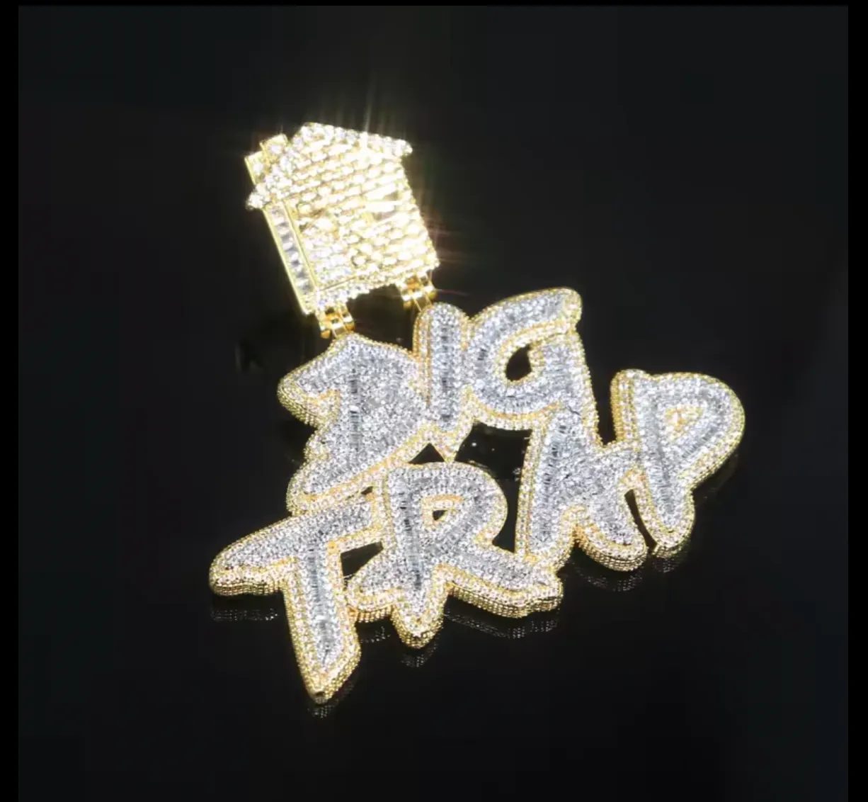 Custom Big Trap Moissanite Diamond Pendant Personalized Jewelry sold by Master Of Bling product image thumbnail 3