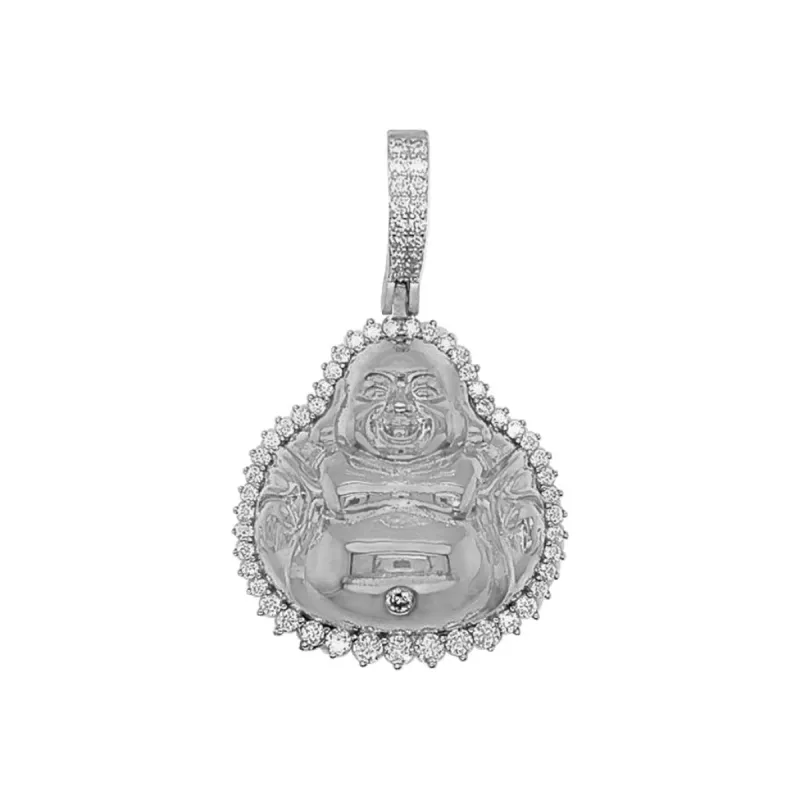 Moissanite 0.75 CTW Designer Hip Hop Sterling Silver Pendant sold by Master Of Bling