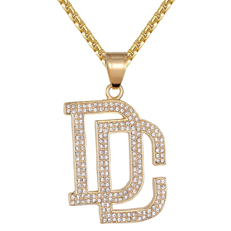 Steel Dream Chasers DC Bling Logo Hip Hop Pendant made by Master Of Bling