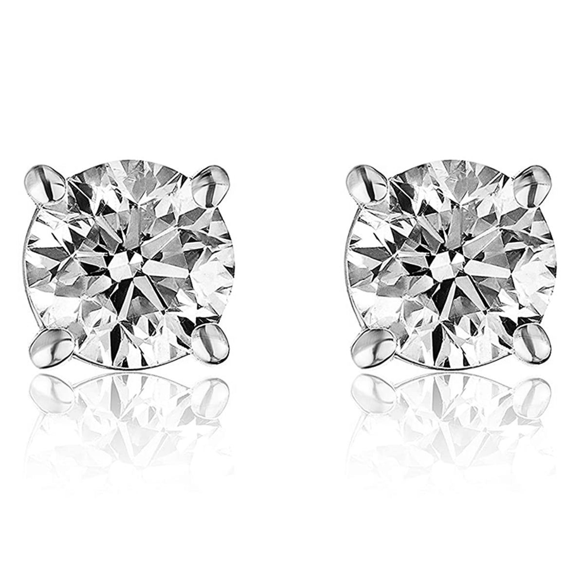 Moissanite Diamond 8mm 4.0Ct Moissanite Diamond Earrings sold by Master Of Bling product image thumbnail 2