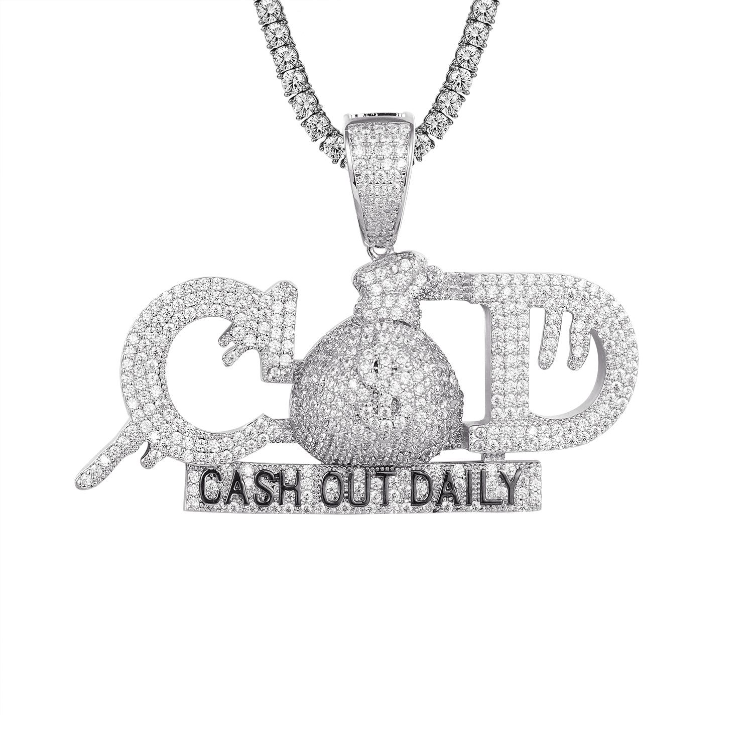 Dripping Cash Daily Money Dollar Bag Hip Hop Pendant Chain sold by Master Of Bling product image thumbnail 4