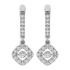 Diamond 5/8 Ct.Tw. Shimmering Hoop Earrings in 14K White Gold sold by Master Of Bling