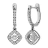 Diamond 5/8 Ct.Tw. Shimmering Hoop Earrings in 14K White Gold sold by Master Of Bling