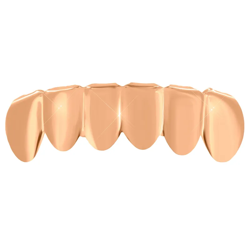 Rose Gold Finish Bottom Grillz Mens sold by Master Of Bling