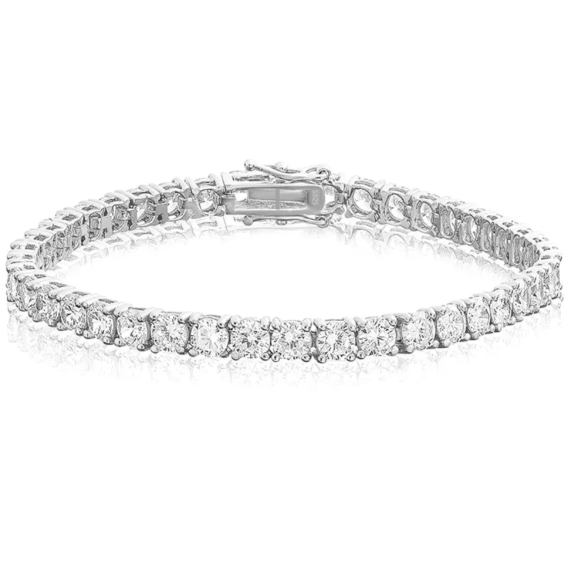Moissanite Tennis Bracelet 925 Sterling Silver 3mm 4mm New sold by Master Of Bling