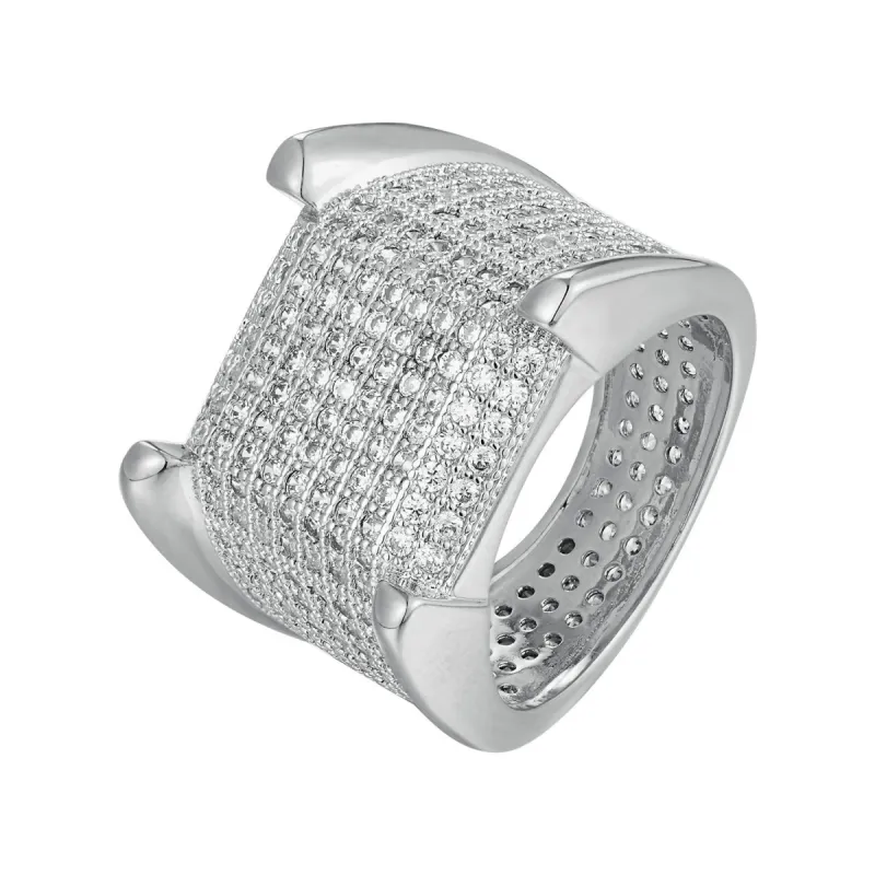 Hip Hop Men's Custom  Designer Wedding Square Band sold by Master Of Bling