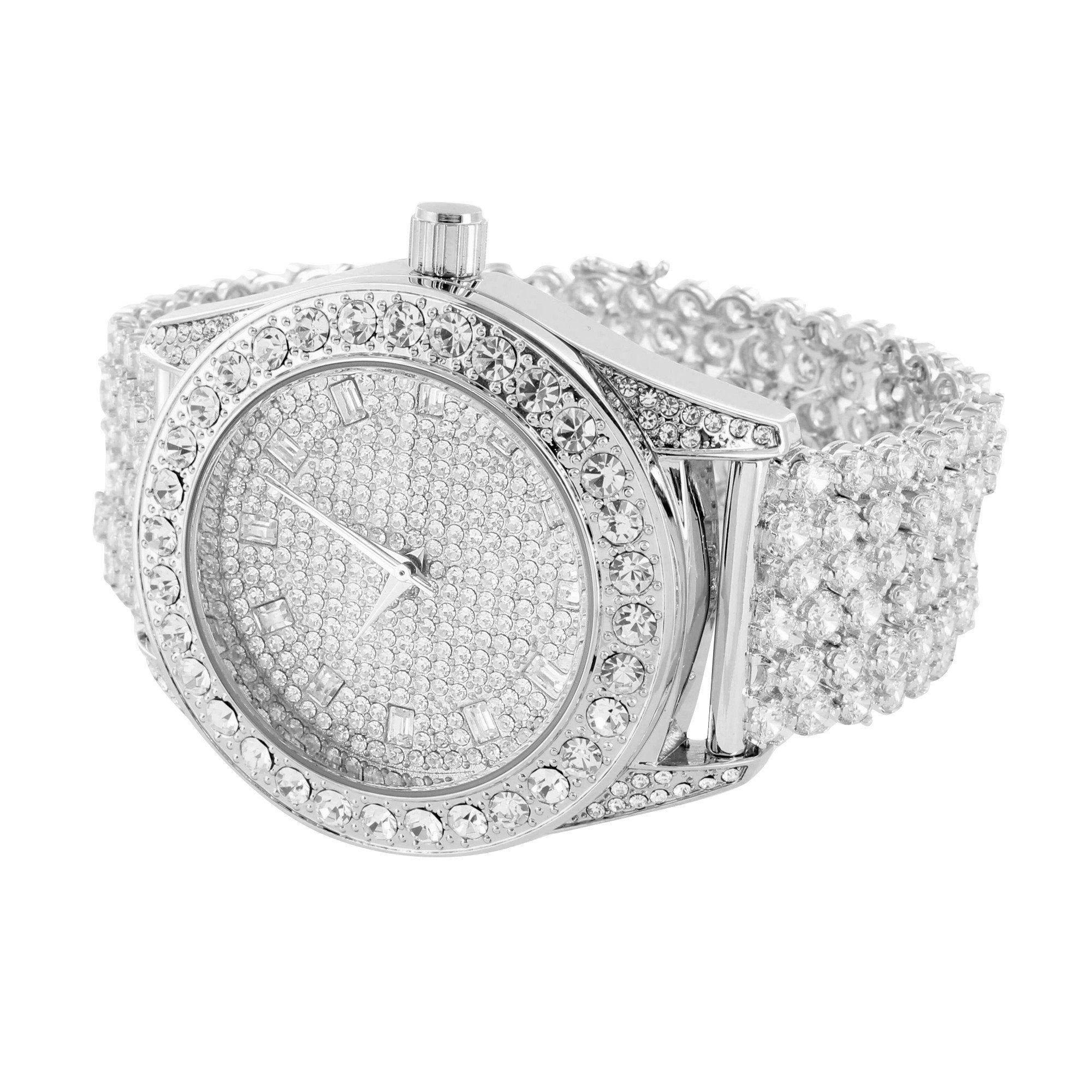 Rapper Celeb Wear Joe Rodeo White Gold Finish Watch sold by Master Of Bling product image thumbnail 2