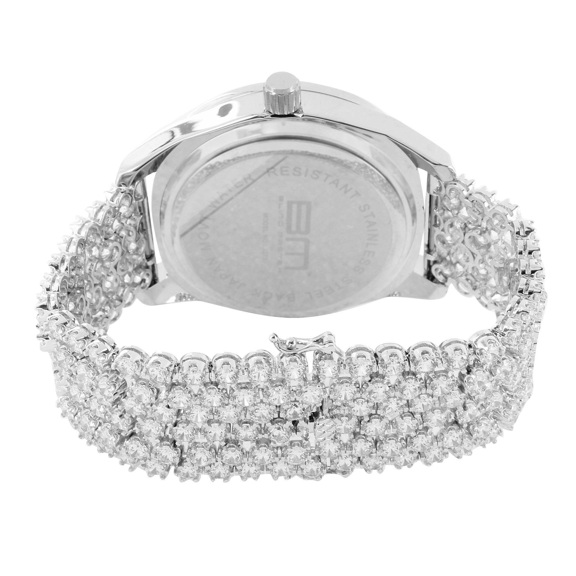 Rapper Celeb Wear Joe Rodeo White Gold Finish Watch sold by Master Of Bling product image thumbnail 3