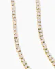 Tennis Necklace Chain 3mm 14k White Gold Tone 18-24 Inch sold by Master Of Bling