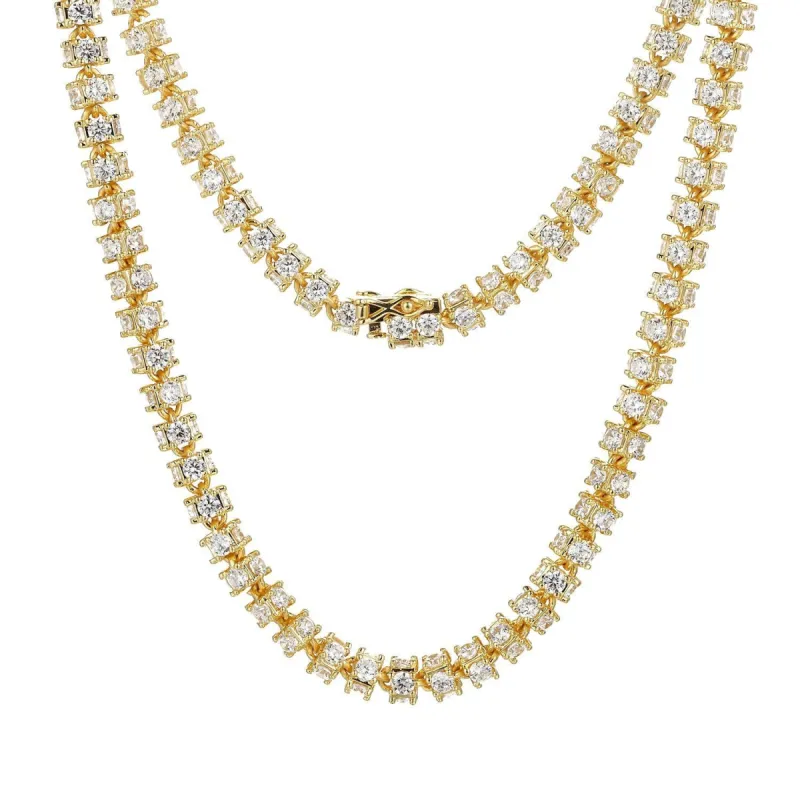 New  Men's Rolo Necklace 14k Gold Finish sold by Master Of Bling
