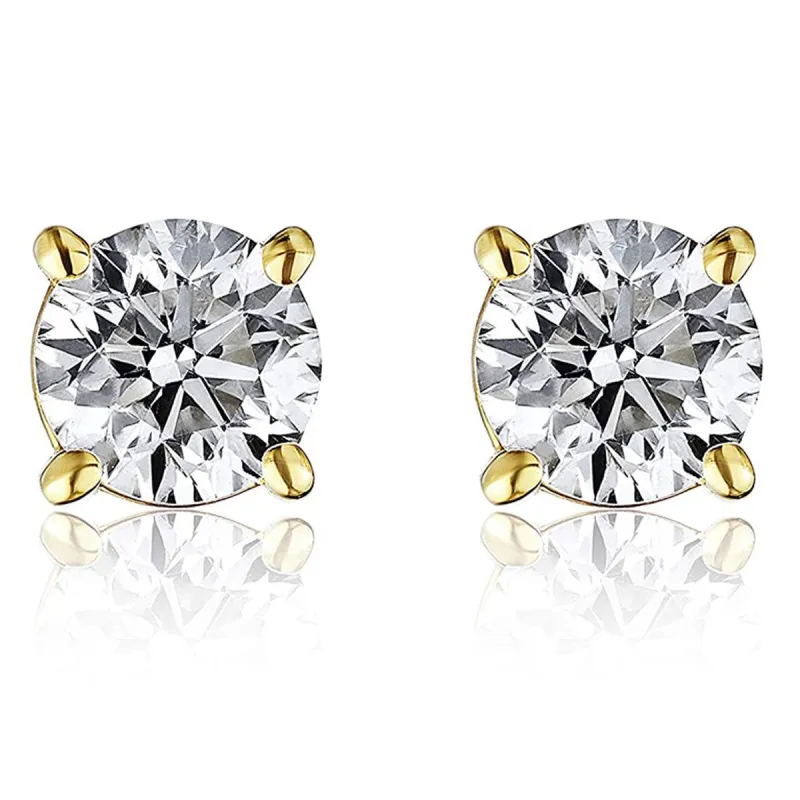 Moissanite Diamond 8mm 4.0Ct Moissanite Diamond Earrings sold by Master Of Bling