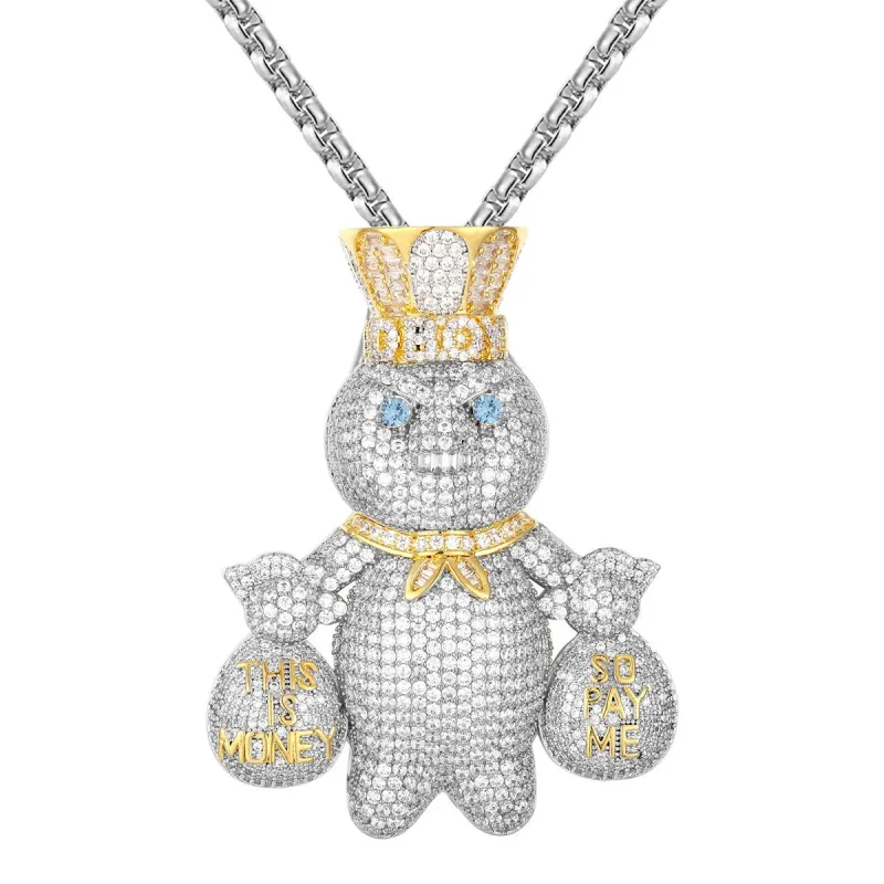 Doughboy Character Money Bag  Men's Custom Designer Pendant sold by Master Of Bling