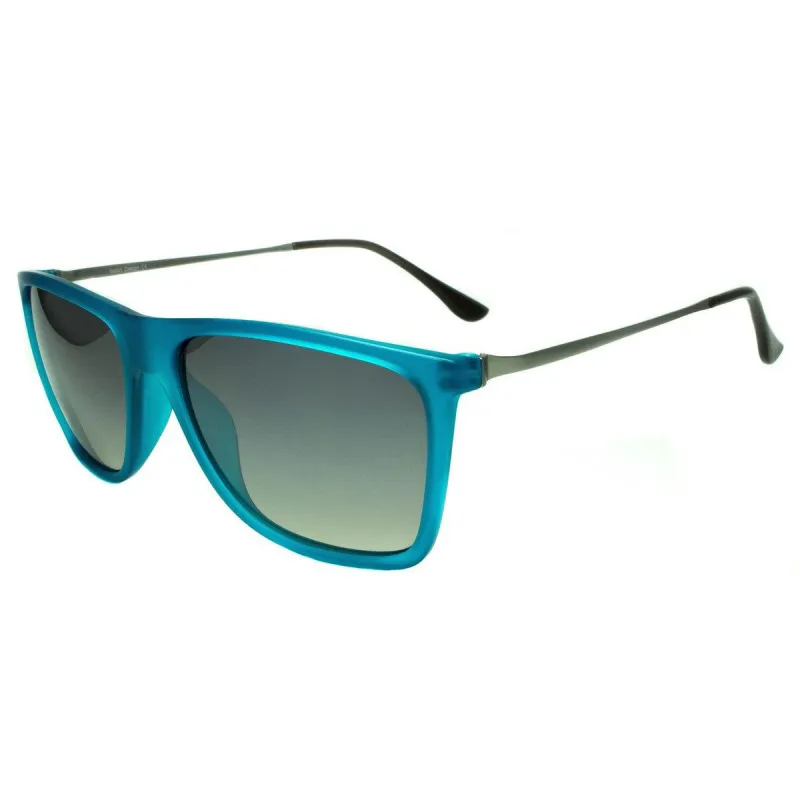 Wayfarer Sunglasses Gray Lenses Retro Blue Frame Fashion Mens Shades sold by Master Of Bling