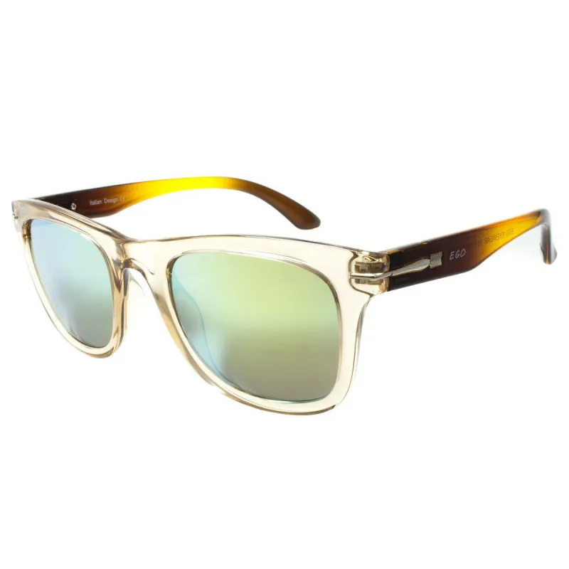 Orange Shade Temple Aviator Sunglasses Green Lenses sold by Master Of Bling