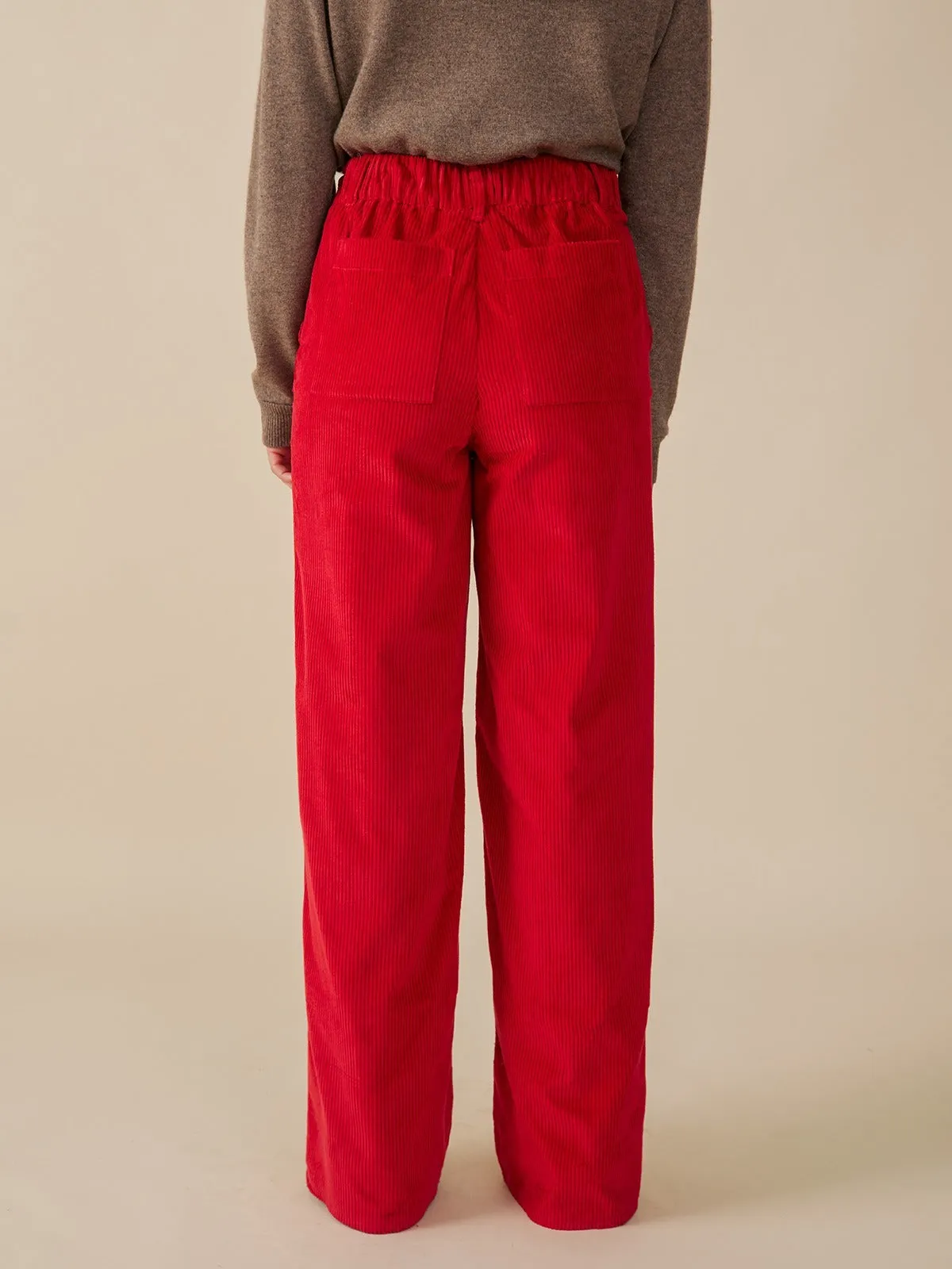 Lucy Corduroy Pant - Red Corduroy sold by Mata Traders product image thumbnail 5