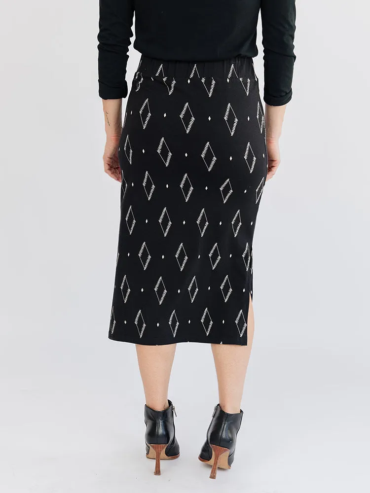 Isla Skirt - Diamond Vine Black sold by Mata Traders product image thumbnail 3