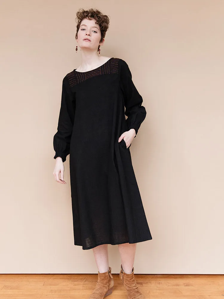 Preeti Dress - Black sold by Mata Traders product image thumbnail 2