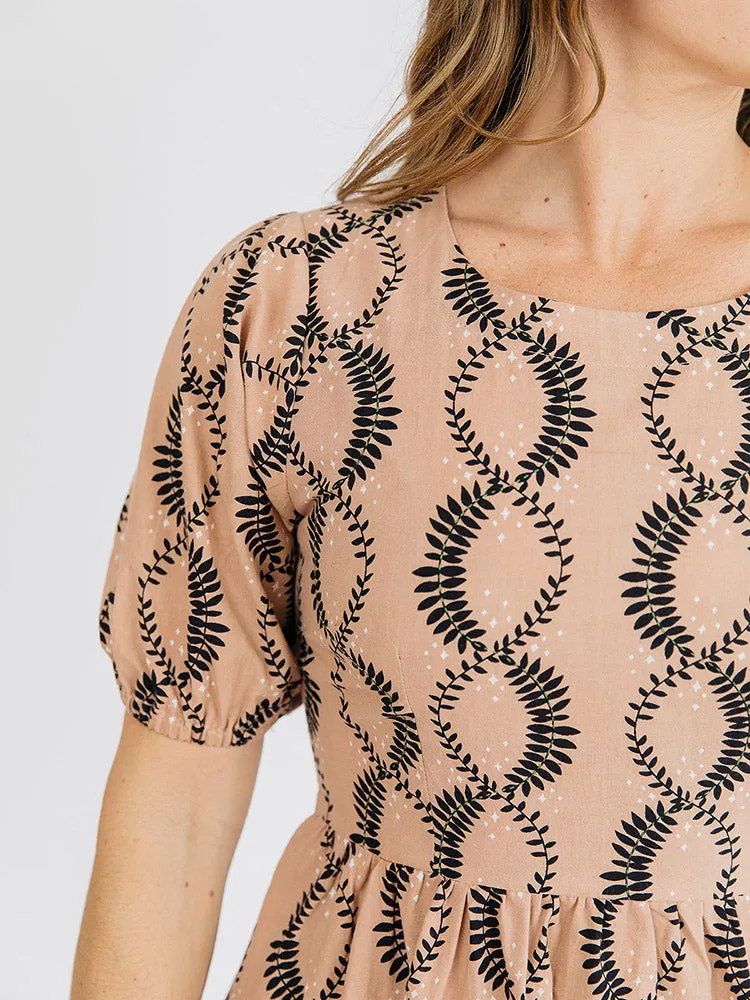 Sydney Midi Dress - Vine Twist Sand sold by Mata Traders product image thumbnail 3