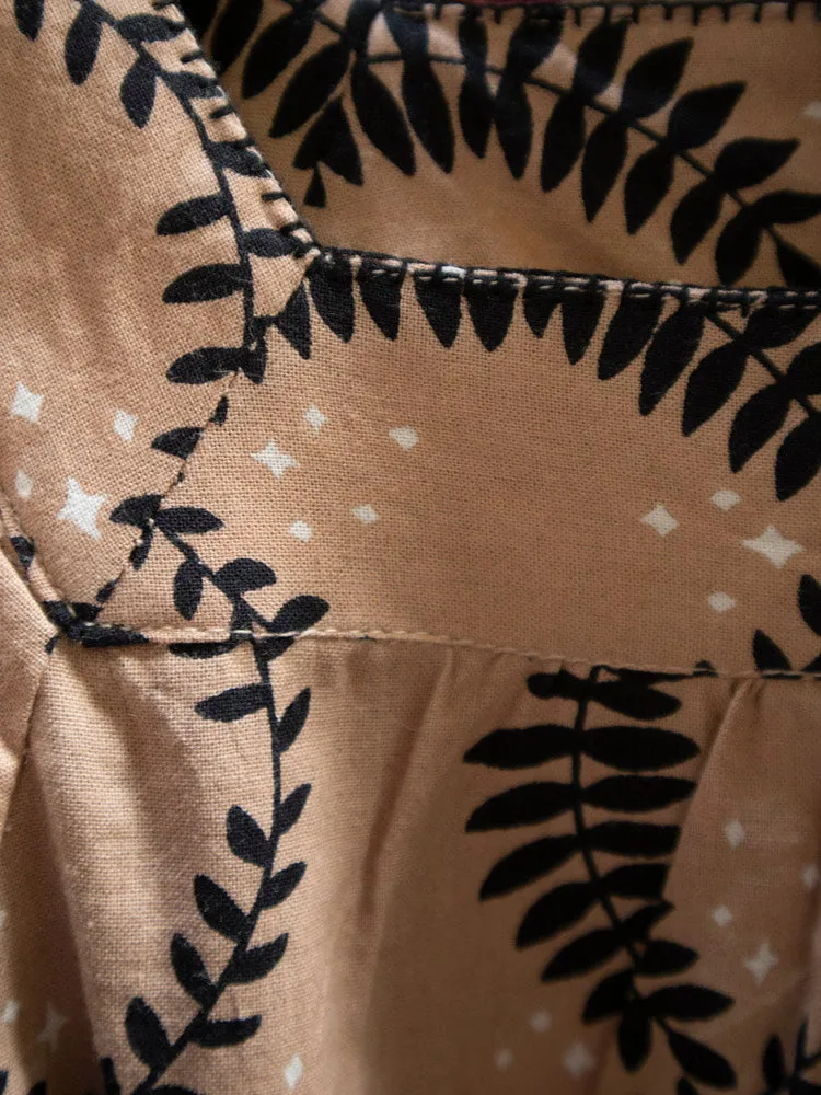 Alexis Long Sleeve Mini Dress - Vine Twist Sand sold by Mata Traders product image thumbnail 5