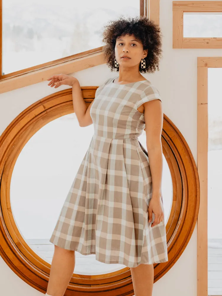 Devonshire Dress - Sterling Plaid sold by Mata Traders product image thumbnail 3