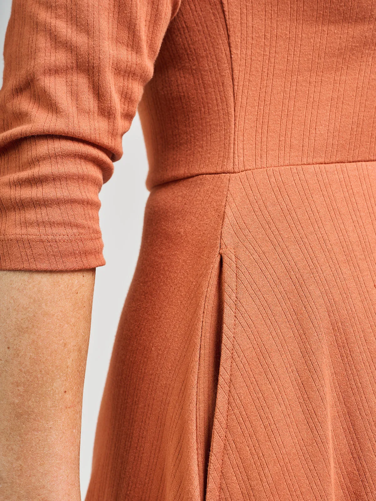 Mumbai Maxi Dress - Sandstone Rib Knit sold by Mata Traders product image thumbnail 3