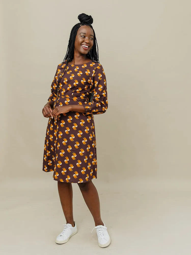 Marseille Long Sleeve Dress - Desert Shapes sold by Mata Traders product image thumbnail 5