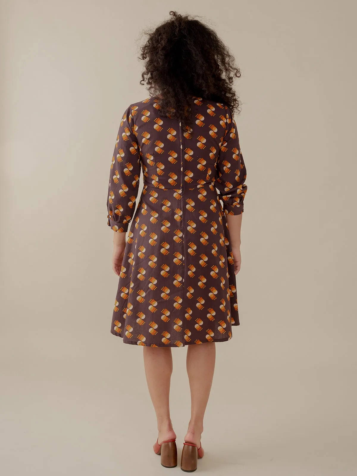 Marseille Long Sleeve Dress - Desert Shapes sold by Mata Traders product image thumbnail 4