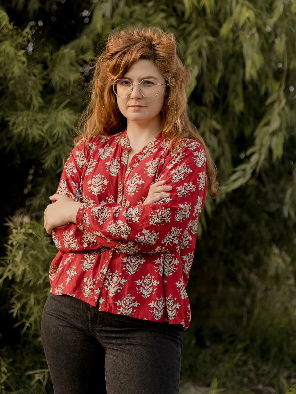 Stella Top - Scarlet Modal sold by Mata Traders