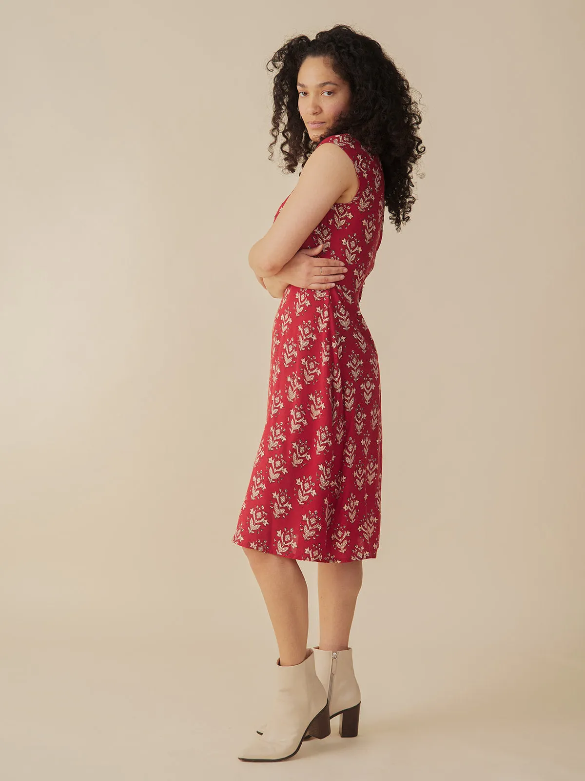 Marseille Dress - Scarlet Modal sold by Mata Traders product image thumbnail 3