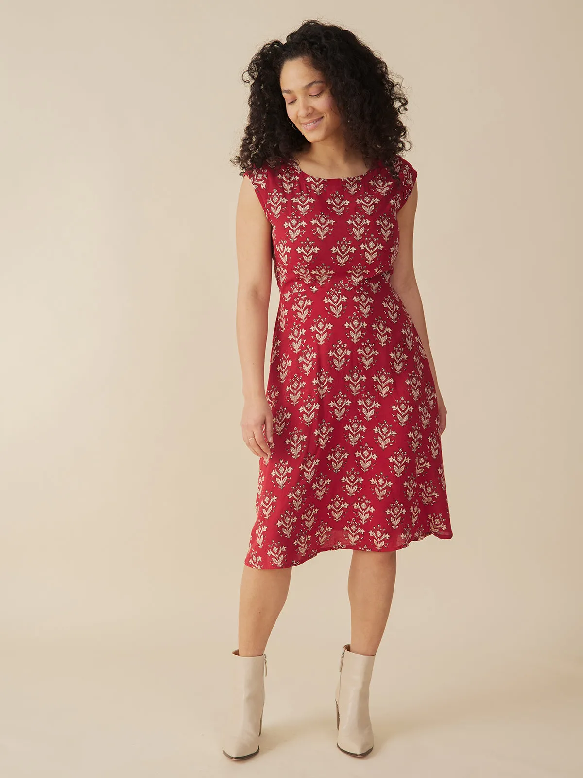 Marseille Dress - Scarlet Modal sold by Mata Traders