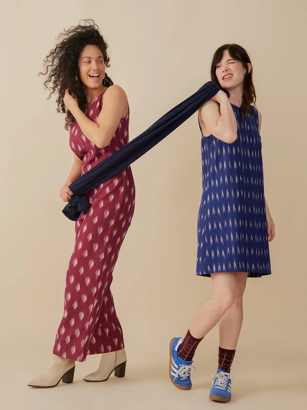 Jana Jumpsuit - Garnet Ikat sold by Mata Traders product image thumbnail 5