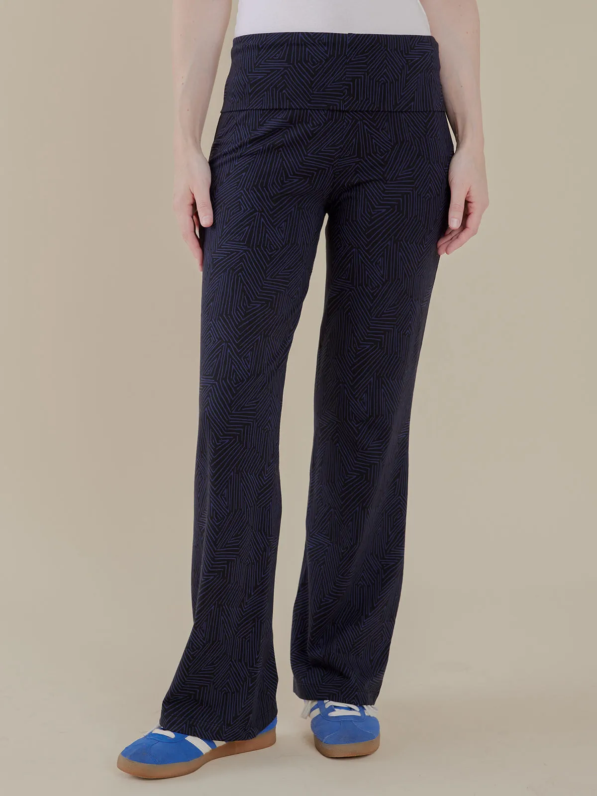 Fold Over Pant - Tree Rings Midnight sold by Mata Traders product image thumbnail 2