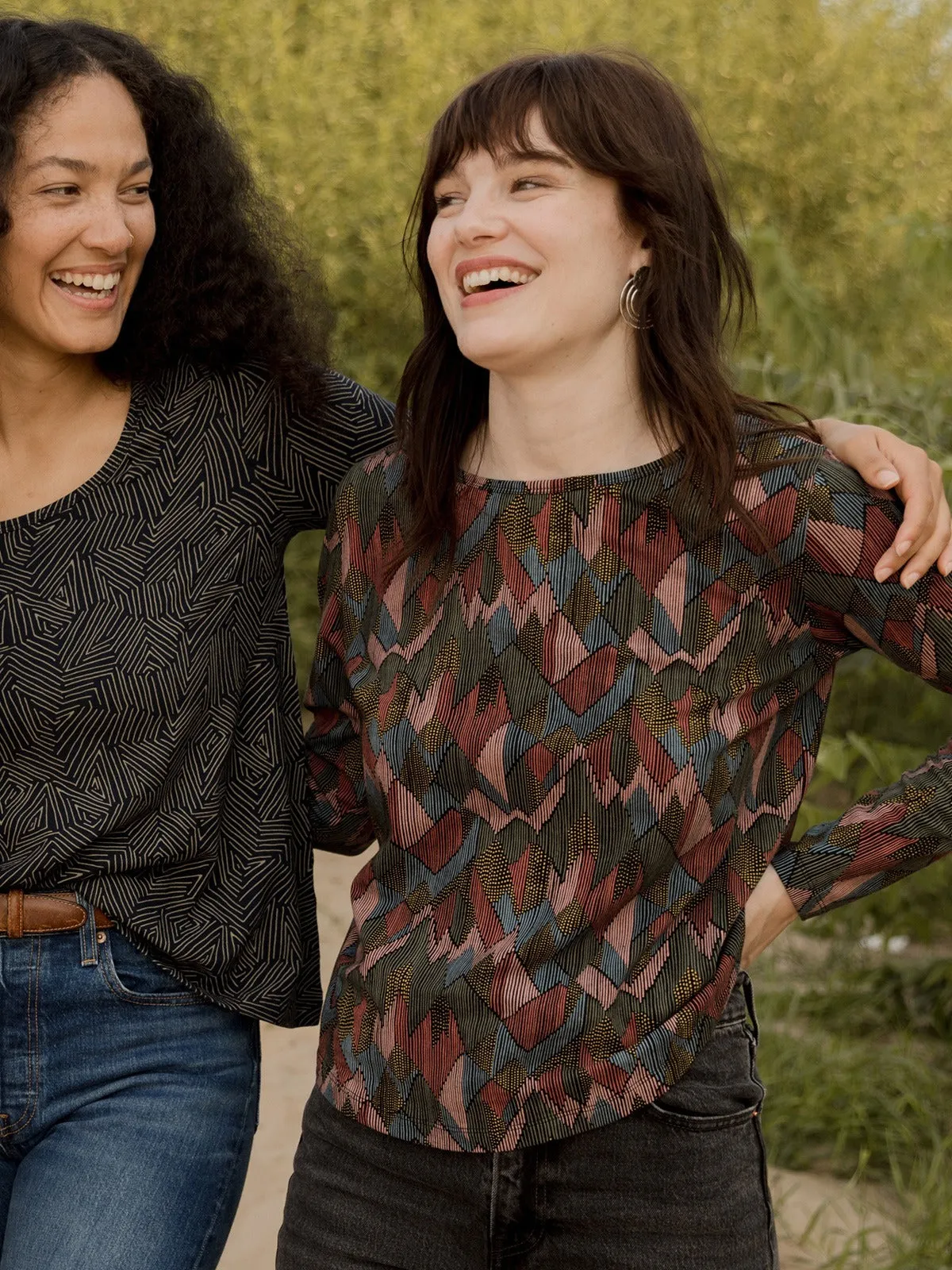 Camille Long Sleeve Tee - Geo Jewels sold by Mata Traders product image thumbnail 4