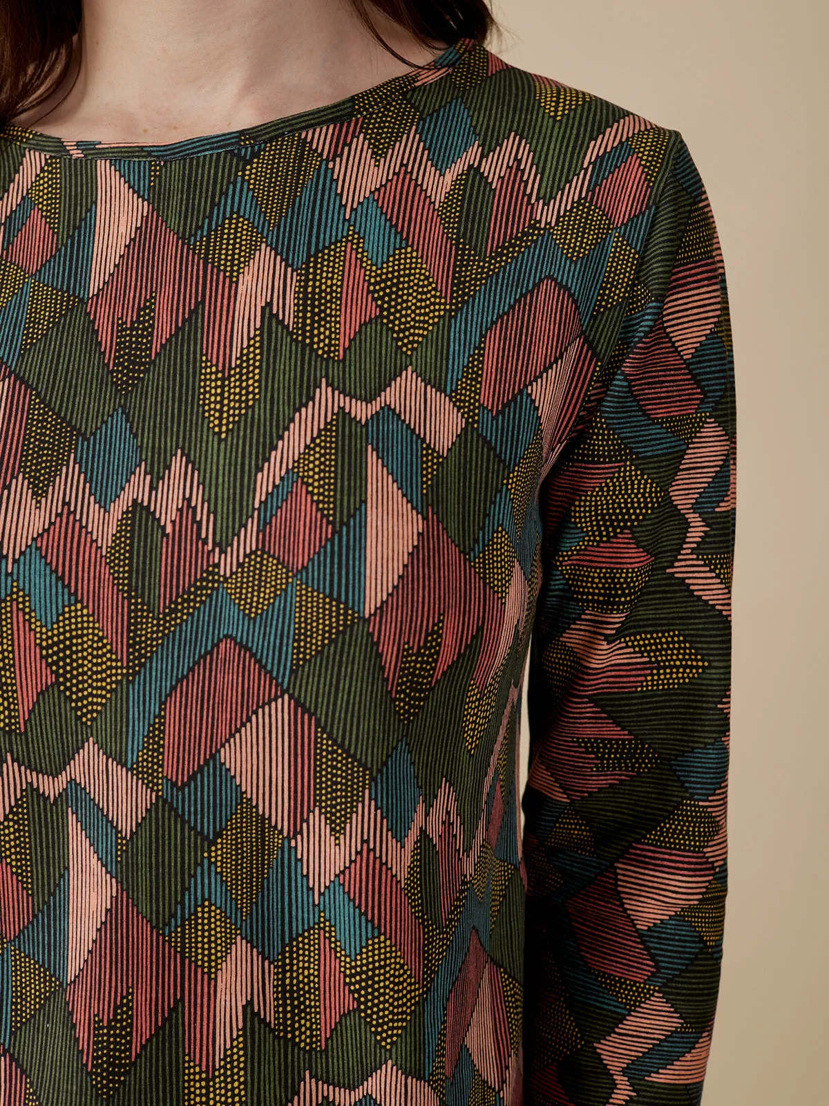 Camille Long Sleeve Tee - Geo Jewels sold by Mata Traders product image thumbnail 3