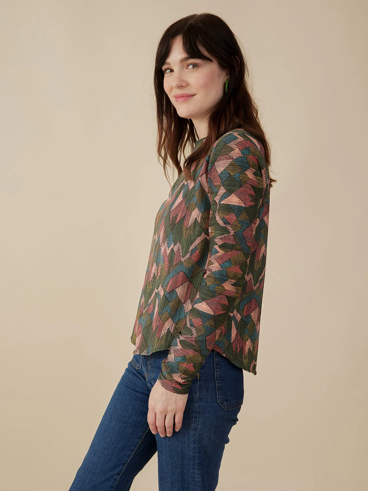 Camille Long Sleeve Tee - Geo Jewels sold by Mata Traders product image thumbnail 5