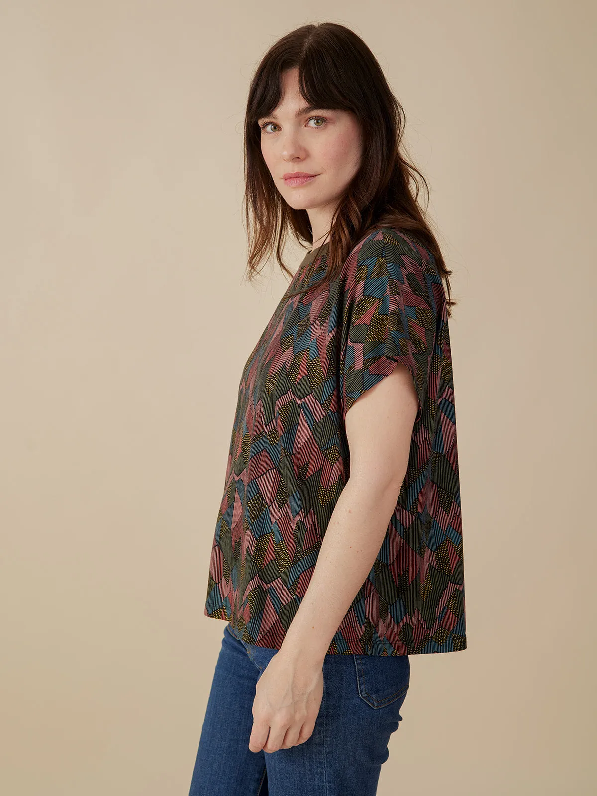 Caitlin Top - Geo Jewels sold by Mata Traders product image thumbnail 3