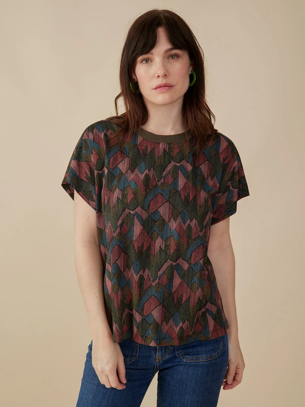 Caitlin Top - Geo Jewels sold by Mata Traders product image thumbnail 5