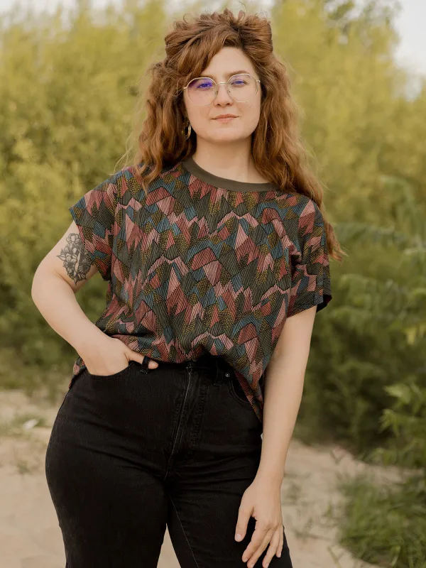 Caitlin Top - Geo Jewels sold by Mata Traders