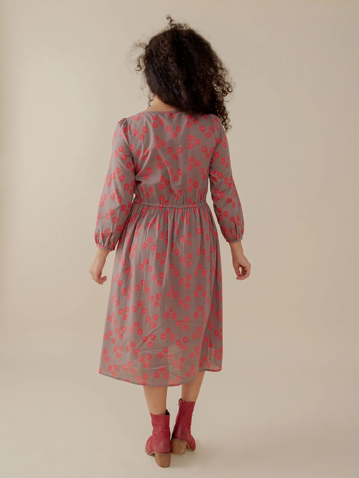 Mia Dress - Fuchsia Floral sold by Mata Traders product image thumbnail 4