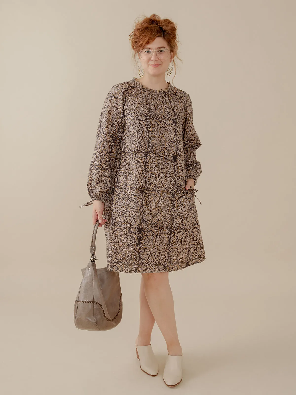 Yashvi Long Sleeve Dress - Midnight sold by Mata Traders