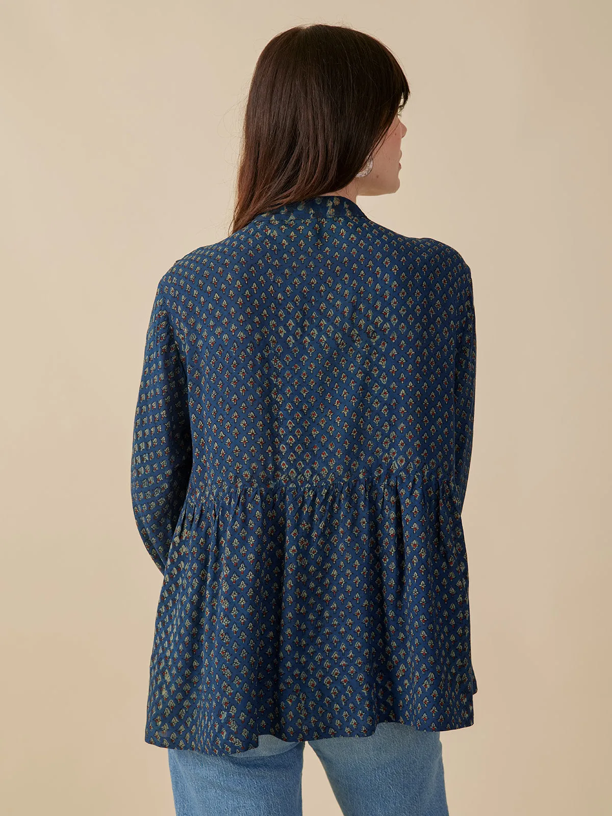 Sohla Blouse - Midnight Floral Mix sold by Mata Traders product image thumbnail 4