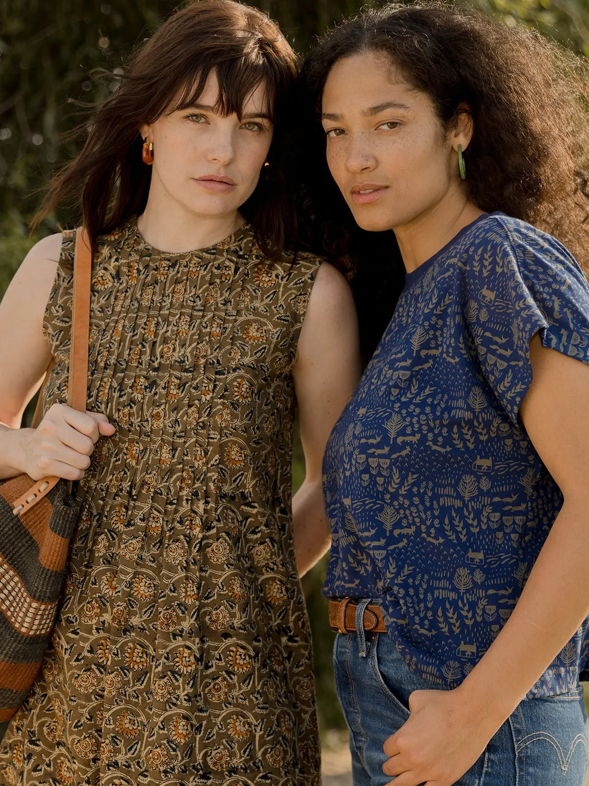 Caitlin Top - Cobalt Foxes sold by Mata Traders product image thumbnail 2