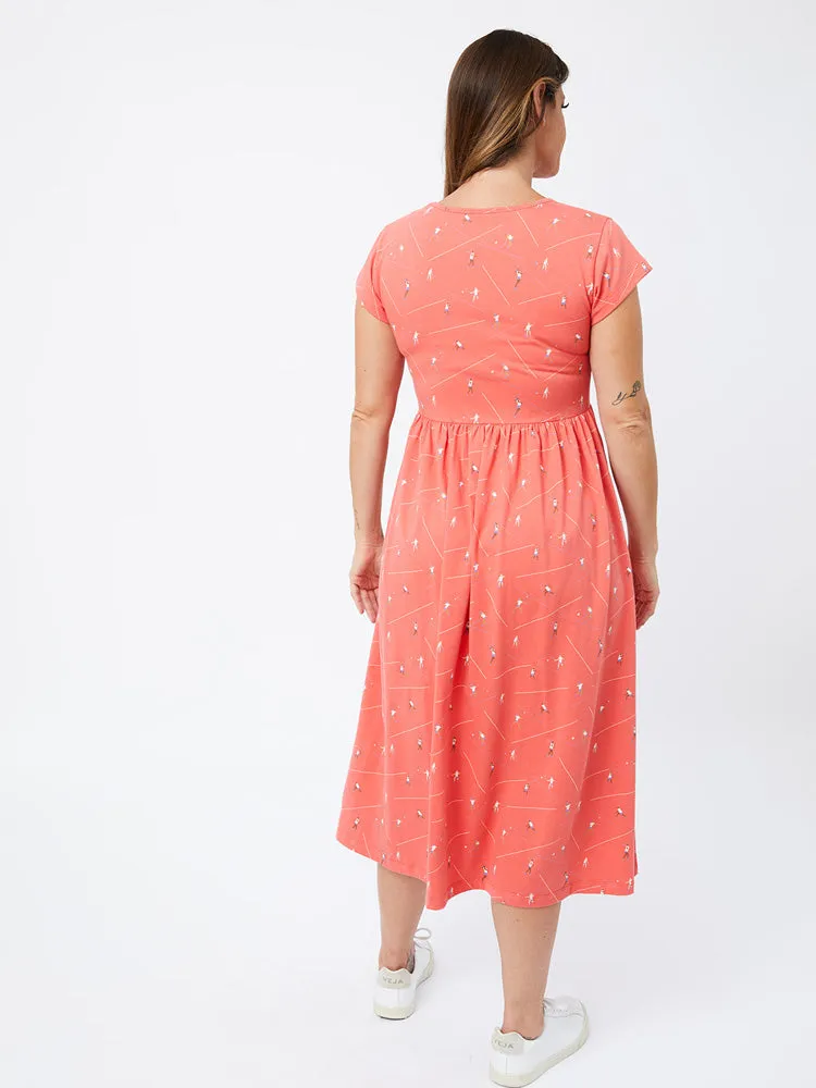 Logan Midi Dress - Badminton Melon sold by Mata Traders product image thumbnail 4