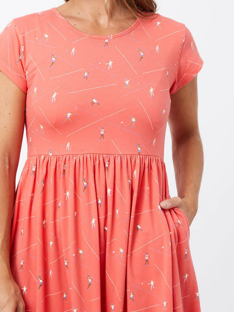 Logan Midi Dress - Badminton Melon sold by Mata Traders product image thumbnail 2