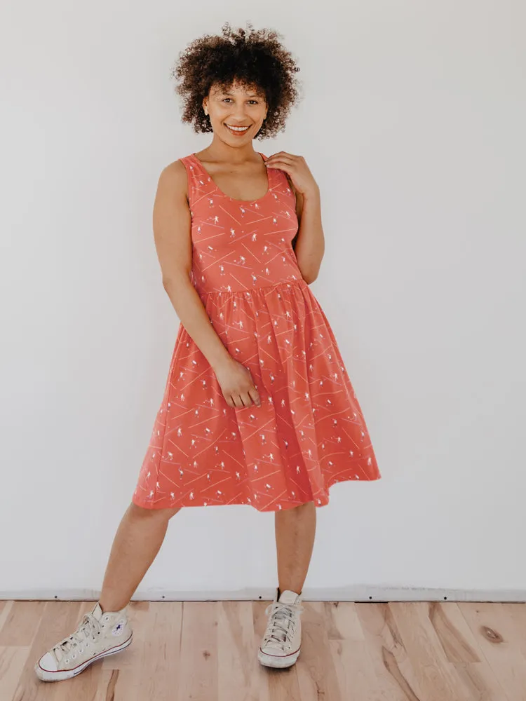 Summer Sonnet Dress - Badminton Melon sold by Mata Traders