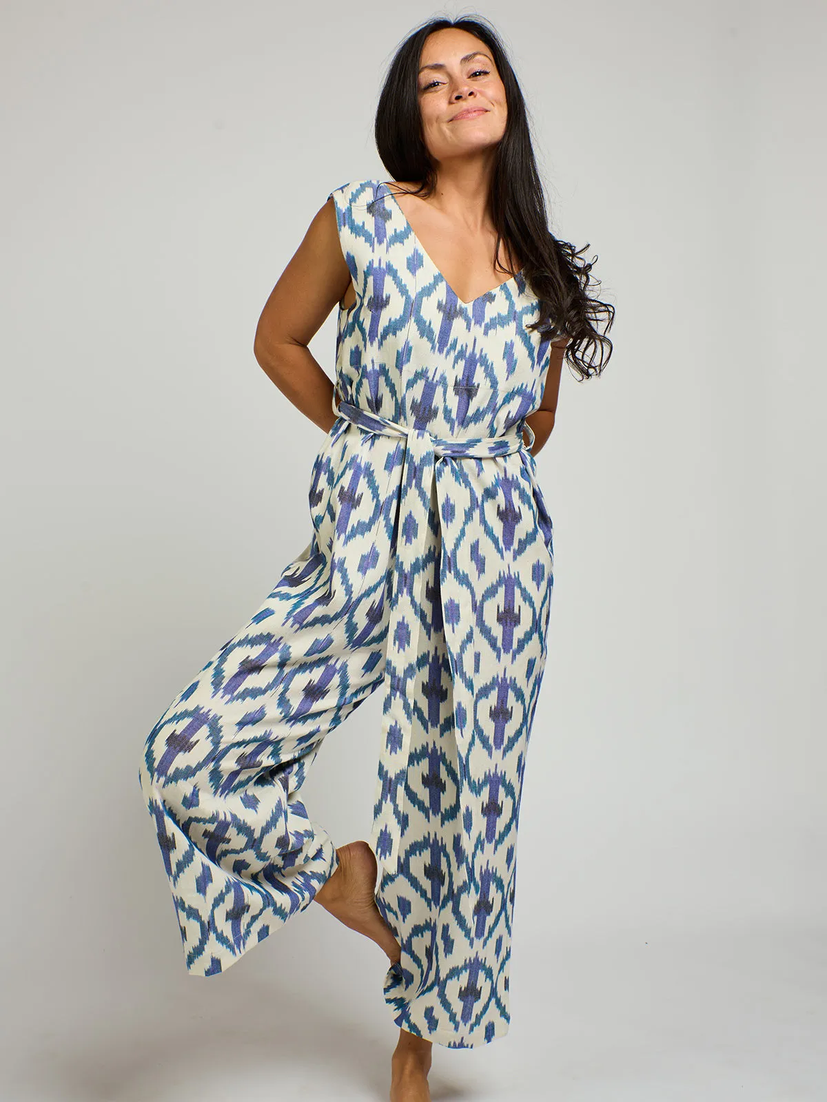 Jana Jumpsuit - Seashore Ikat sold by Mata Traders